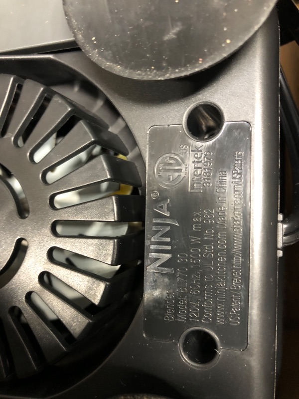 Photo 1 of Ninja BL770 Mega Kitchen System, 1500W, 4 Functions for Smoothies, Processing, Dough, Drinks & More, with 72-oz.* Blender Pitcher, 64-oz. Processor Bowl, (2) 16-oz. To-Go Cups & (2) Lids, Black BL770 Black