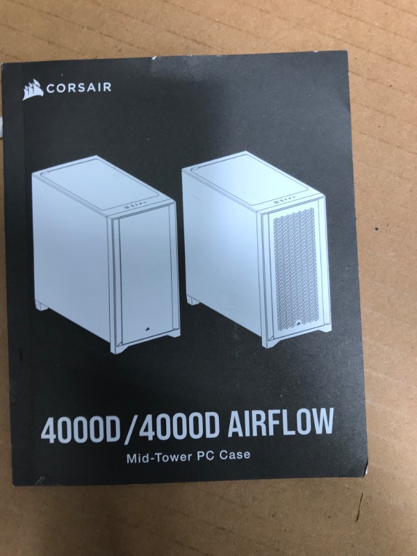 Photo 5 of Corsair 4000D Airflow Tempered Glass Mid-Tower ATX PC Case - Black Black Airflow