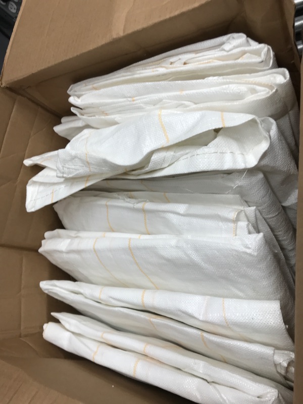 Photo 2 of [ 10 Pack ] FIBC Bulk Bag, 1 One Ton Bag, 35"L x 35"W x 43"H, 2200lbs SWL, Duffle Top Flat Bottom, Woven Polypropylene Bags, FIBC Big Bag, Bulk Bags (10)