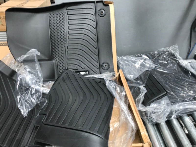 Photo 2 of Missing bigger mat ***  KELCSEECS Floor Mats and Cargo Liner Custom for 2022 Hyundai Ioniq 5 Unmovable Console Waterproof Car Mats All Weather Mats Automotive Floor Liners