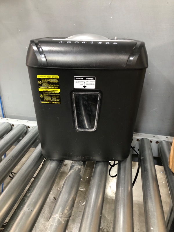 Photo 2 of Amazon Basics 12-Sheet Cross-Cut Paper and Credit Card Home Office Shredder