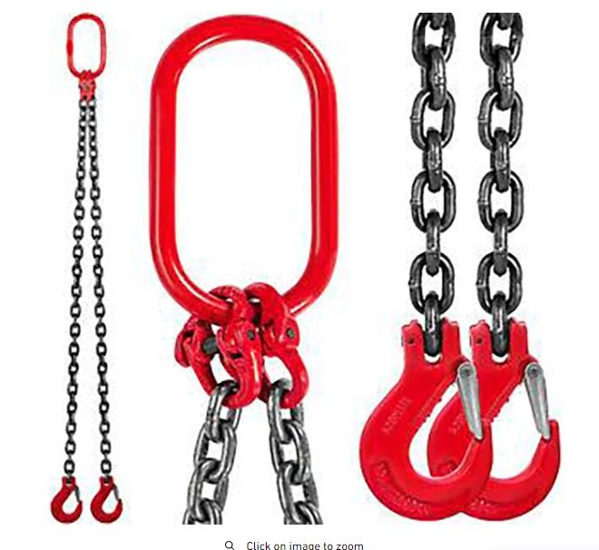 Photo 1 of  Double Leg Lifting Chain Sling w/ Sling Hooks