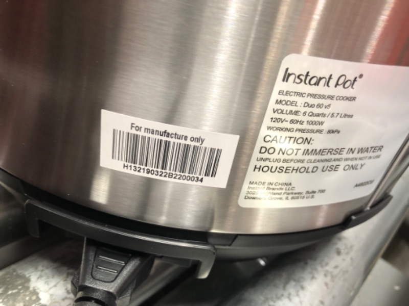 Photo 5 of ** FUNCTIONAL** Instant Pot 6qt Duo Pressure Cooker