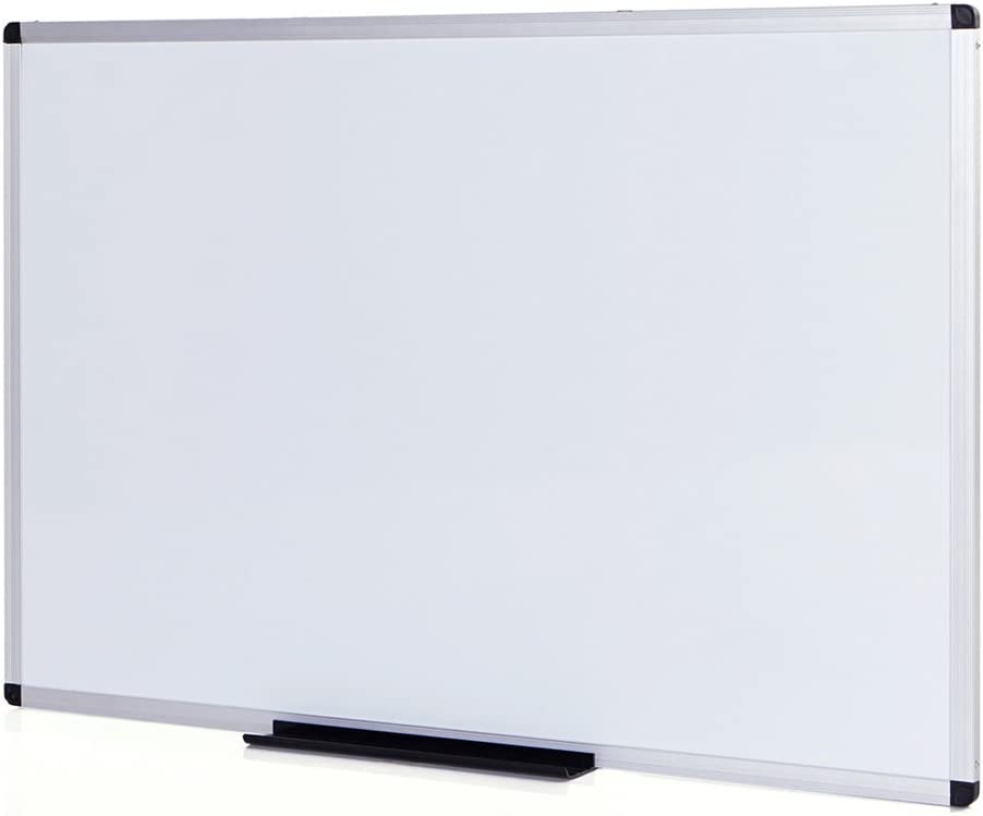 Photo 1 of **MINOR DAMAGE** VIZ-PRO Magnetic Dry Erase Board, 36 X 24 Inches, Silver Aluminium Frame
