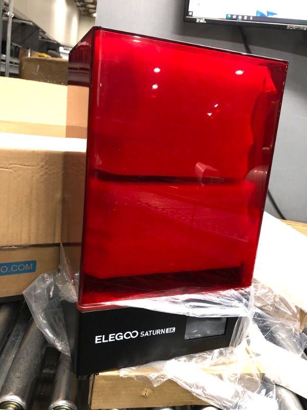 Photo 2 of (PARTS ONLY)ELEGOO SATURN 8K MSLA 3D PRINTER, UV RESIN PHOTOCURING PRINTER WITH 10-INCH 8K MONOCHROME LCD, MATRIX UV LIGHT SOURCE, 219 X 123 X 210 M³ / 8.62 X 4.84 X 8.27 IN³2LARGE PRINTING SIZE
