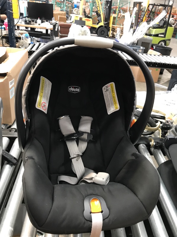 Photo 3 of Chicco Bravo 3-in-1 Trio Travel System, Bravo Quick-Fold Stroller with KeyFit 30 Infant Car Seat and base, Car Seat and Stroller Combo | Camden/Black Camden Bravo