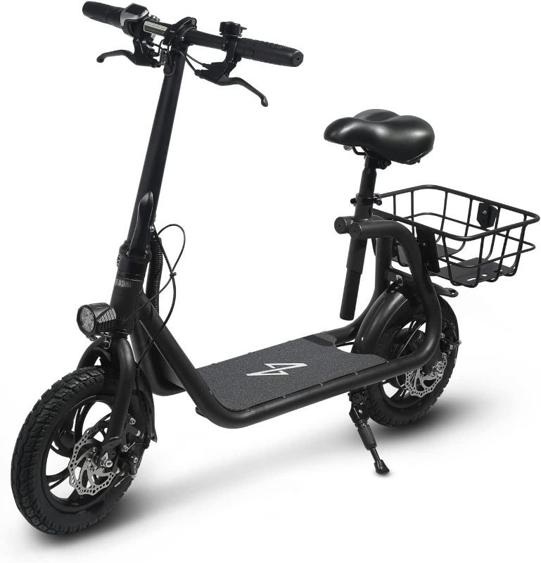 Photo 1 of (PARTS ONLY)PHANTOMGOGO COMMUTER R1 - ELECTRIC SCOOTER FOR ADULTS - FOLDABLE SCOOTER WITH SEAT & CARRY BASKET - 450W BRUSHLESS MOTOR 36V - 15MPH 265LBS MAX LOAD E MOPEDS FOR ADULTS
