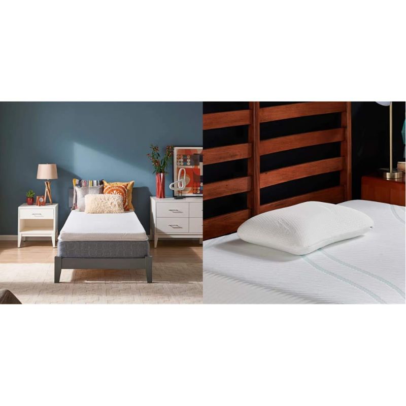 Photo 1 of TEMPUR-PEDIC TEMPUR SUPREME 3-INCH MEDIUM FIRM MATTRESS TOPPER, TWIN, WHITE 74 X 38 X 3 INCHES
