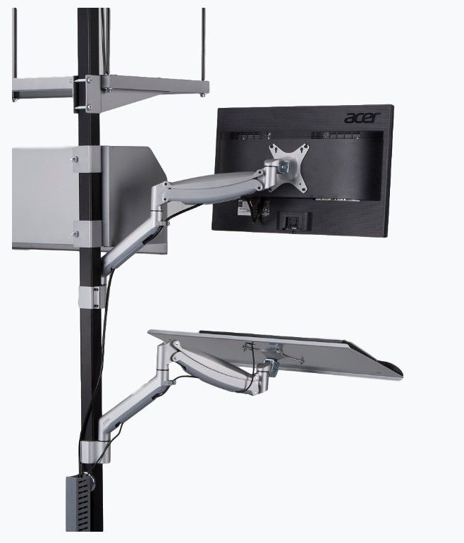 Photo 1 of dehnco flat screen mount with 2-8 arms and mounting bracket AND KEYBOARD TRAY KF-86A-8ARM