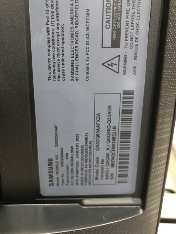 Photo 6 of SAMSUNG 32-Inch Class QLED Q60A Series - 4K UHD Dual LED Quantum HDR Smart TV with Alexa Built-in (QN32Q60AAFXZA, 2021 Model)
