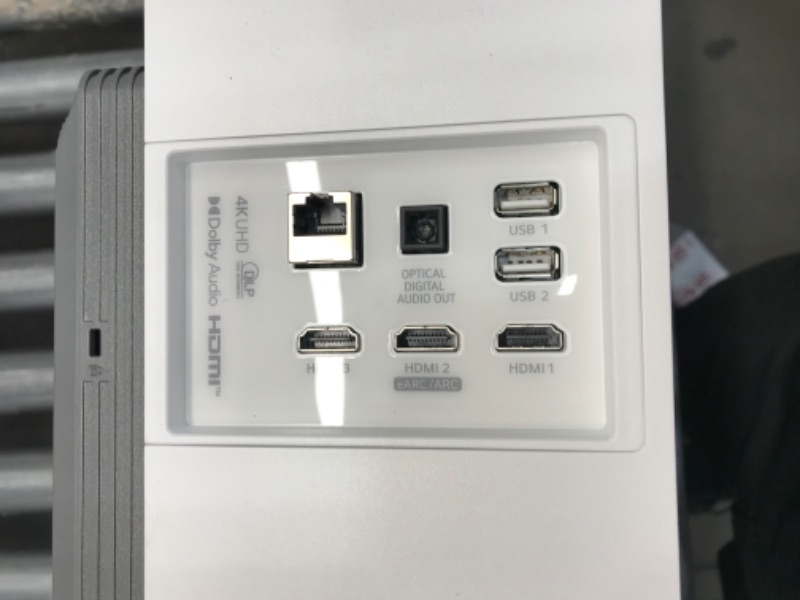 Photo 1 of ***ERROR CODE/ POSSIBLY PARTS ONLY*** LG CineBeam UHD 4K Projector HU715QW - DLP Ultra Short Throw Laser Smart Home Theater Projector, White