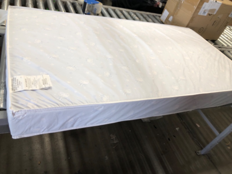 Photo 2 of **USED** Serta Perfect Start Fiber Core Standard Crib and Toddler Mattress | Waterproof | Lightweight | GREENGUARD Gold Certified (Natural/Non-Toxic)