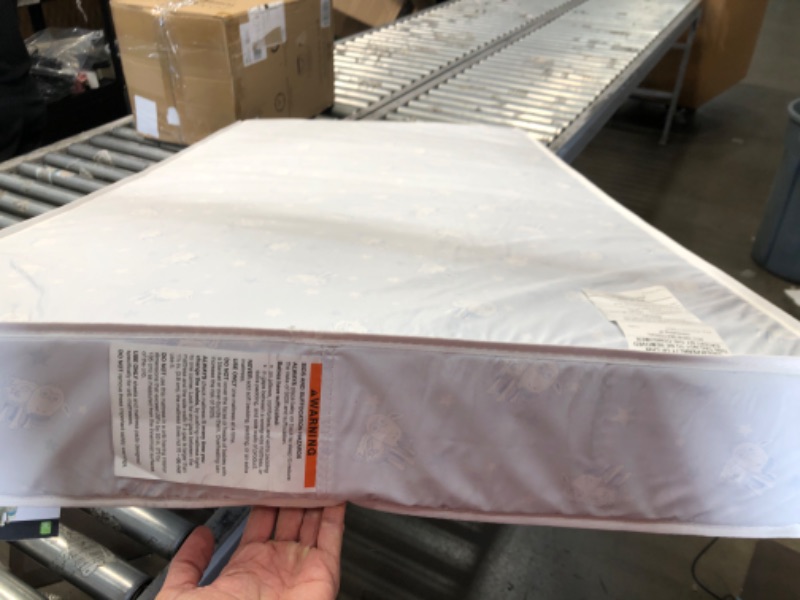 Photo 3 of **USED** Serta Perfect Start Fiber Core Standard Crib and Toddler Mattress | Waterproof | Lightweight | GREENGUARD Gold Certified (Natural/Non-Toxic)