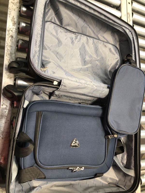 Photo 3 of **USED/VERY MINOR DAMAGE** Travelers Club Sky+ Luggage Set, Navy Blue, 3 Piece Set Navy Blue 3 Piece Set