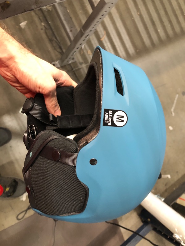 Photo 2 of **NEW** Retrospec Zephyr Ski & Snowboard Helmet for Adults - Adjustable with 9 Vents - ABS Shell & EPS Foam Matte Superior Blue Medium 55.5-59cm