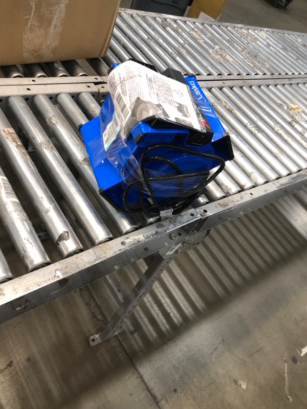 Photo 1 of **USED** Lasko High Velocity X-Blower Utility Fan for Cooling, Ventilating, Exhausting and Drying at Home, Job Site and Work Shop, Blue X12905 11x9x12