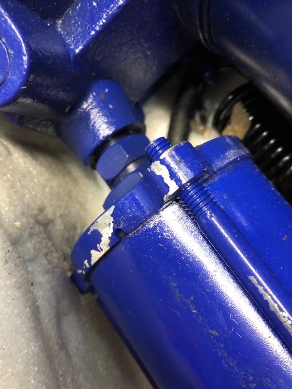 Photo 1 of **USED/DAMAGED** Mophorn Air Hydraulic Bottle Jack 20 Ton Bottle Jack Blue Air Jack Heavy Duty Auto Truck Repair Lift