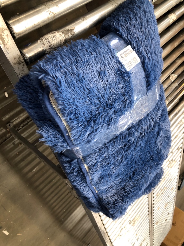 Photo 1 of **USED** Large Blue Fluffy Rug, unspecified size 