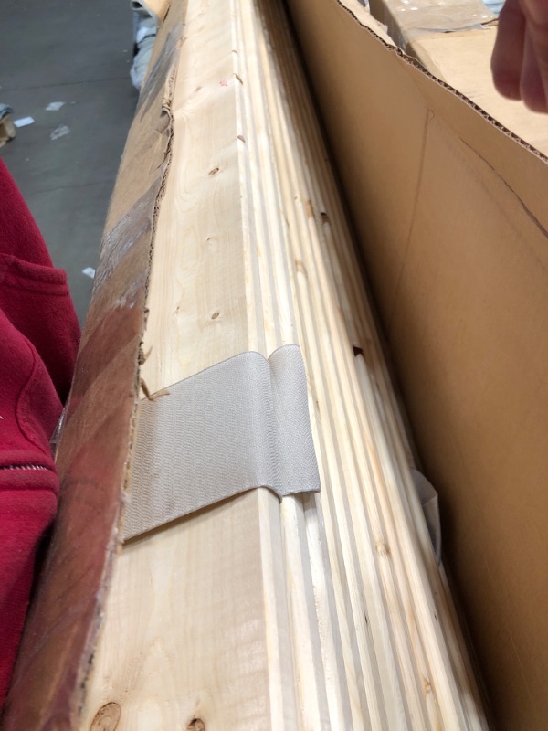 Photo 3 of **USED** Continental Mattress 0.75-Inch Heavy Duty Mattress Support Wooden Bunkie Board/Slats, California King, Beige California King Heavy Duty