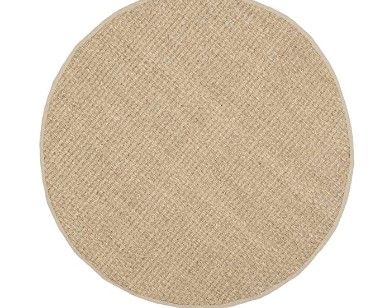 Photo 1 of **USED** Safavieh Natural Fiber Power Loomed Round Rug, Natural - Beige, 6 x 6 ft.