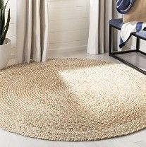 Photo 1 of **USED** Braided Rug, 6' Round Natural, Hand Woven Reversible Rugs for Kitchen Living Room Entryway