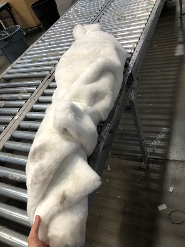 Photo 1 of **USED** Large White Fluffy Rug, unspecified dimensions 