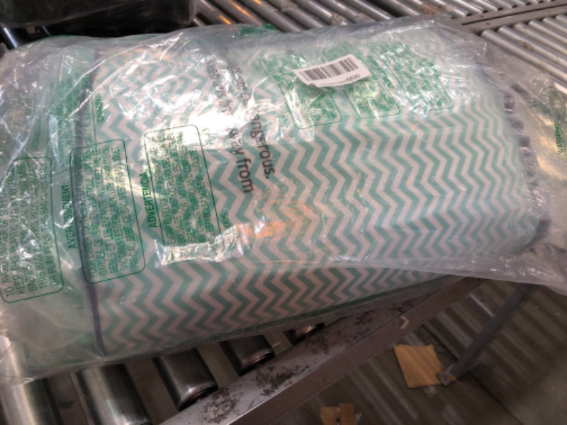 Photo 1 of **USED** Now House for Pets by Jonathan Adler Teal Chevron Cushion Dog Bed, Medium Medium Dog Bed Washable Dog Bed for Medium Dogs by Now House by Jonathan Adler (FF15503) Teal Cushion Bed - 20"x30"x5"