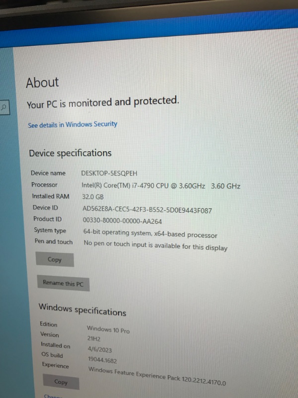 Photo 6 of Dell OptiPlex 9020 i7 Desktop Computer,32GB Ram New 1TB SSD, Intel Core i7-4790 3.60GHz, AC7260 Built-in WiFi 5, Dual Monitor Support, DVD-RW, Windows 10 Pro 64bit,