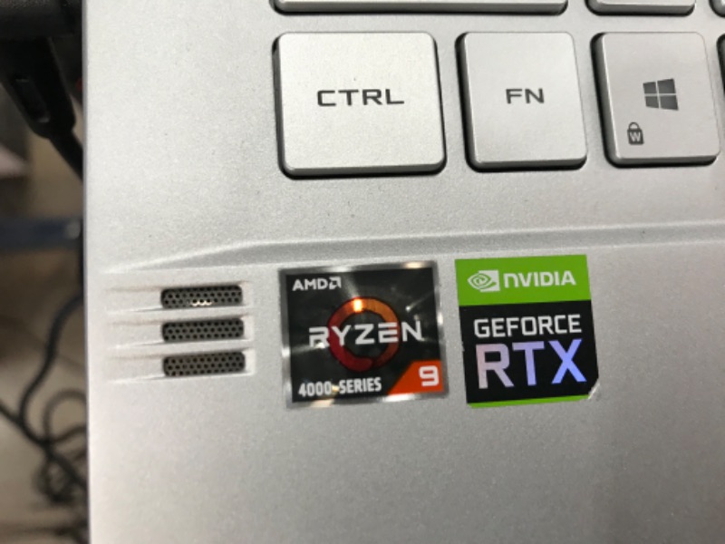 Photo 12 of PARTS ONLY NO BOOTABLE DEVICE NEEDS PROFESSIONAL REPAIR 
ASUS - ROG Zephyrus G14 14" Gaming Laptop - AMD Ryzen 9 - 16GB Memory - NVIDIA GeForce RTX 2060 - 1TB SSD - Moonlight White