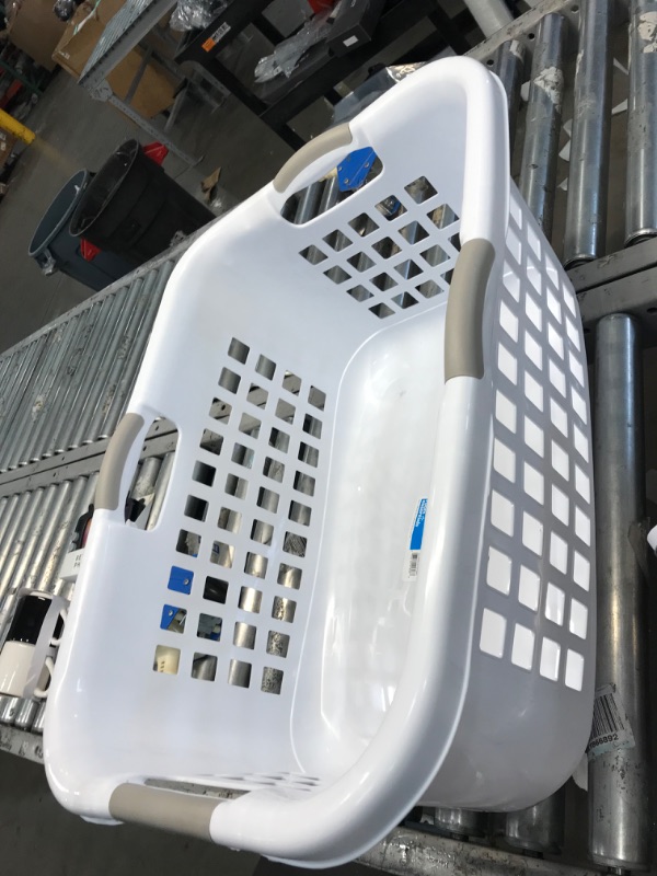 Photo 1 of 2 Bushel Capacity Single Laundry Basket White - Room Essentials™
