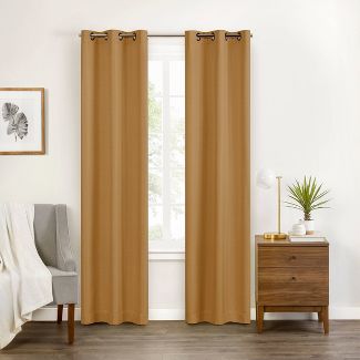 Photo 1 of 1pc Blackout Celeste Draft Stopper Curtain Panel - Eclipse

