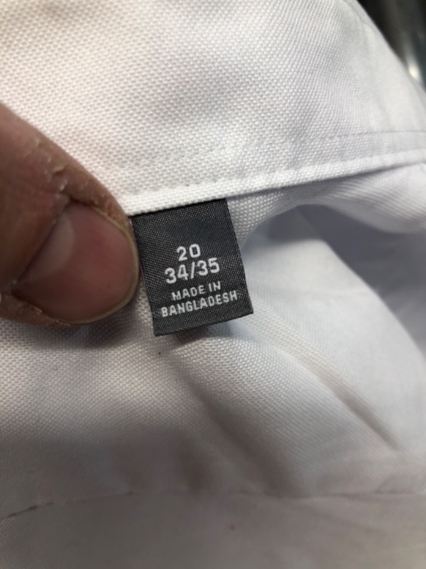 Photo 1 of **USED** Van Heusen Men's Dress Shirts Regular Fit- White- 20 34/35