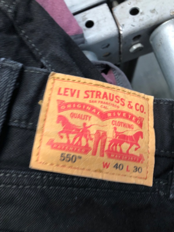 Photo 1 of **USED/DAMAGED** Levi Jeans- Black- W40 L30 