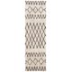 Photo 1 of **USED**SAFAVIEH Casablanca Domhnall Southwestern Shag Runner Rug, Ivory/Black, 2'3" x 6'
