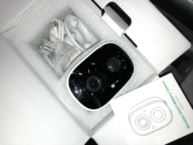 Photo 1 of ACCUHR Security Camera Outdoor Rechargeable Battery Wireless Security Camera System,1080P WiFi Home Surveillance Camera with 2-Way Audio, Full Color Night Vision, PIR Motion Detection, Siren Alarm