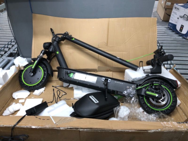 Photo 2 of ***PARTS ONLY***isinwheel S9MAX Electric Scooter, 500W Motor E-Scooter, 10" Solid Tires, 22 Miles Range, 22 Mph Portable Folding Commuter Electric Scooter for Adults, Dual Suspension & Braking, App(Optional Seat)