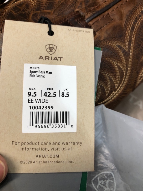 Photo 3 of **NEW** ARIAT Men's Sport Boss Man Western Boot 9.5 Wide Rich Cognac