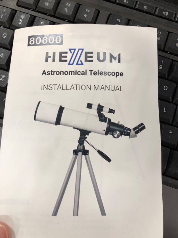 Photo 1 of **USED** Telescope 80mm Aperture 600mm - Astronomical Portable Refracting Telescope Fully Multi-coated High Transmission Coatings AZ Mount with Tripod Phone Adapter, Wireless Control, Carrying Bag. Easy Set Up White