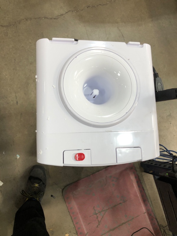 Photo 1 of **USED/MINOR DAMAGE** Igloo Hot & Cold Top-Loading Water Dispenser, Holds 3 & 5 Gallon Bottles, Water Cooler Dispenser, Water Jug Dispenser with Child Safety Lock for Homes, Kitchens, Offices, Dorms, White