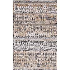 Photo 1 of 3 PIECE/ Leipzig Collection Area Rug Set – 5' x 8' Gray Low-Pile Rug Perfect for Bedrooms, Dining Rooms, Living Rooms 5'x2.5'  Runner, 3'x4' Rectangle Rug 