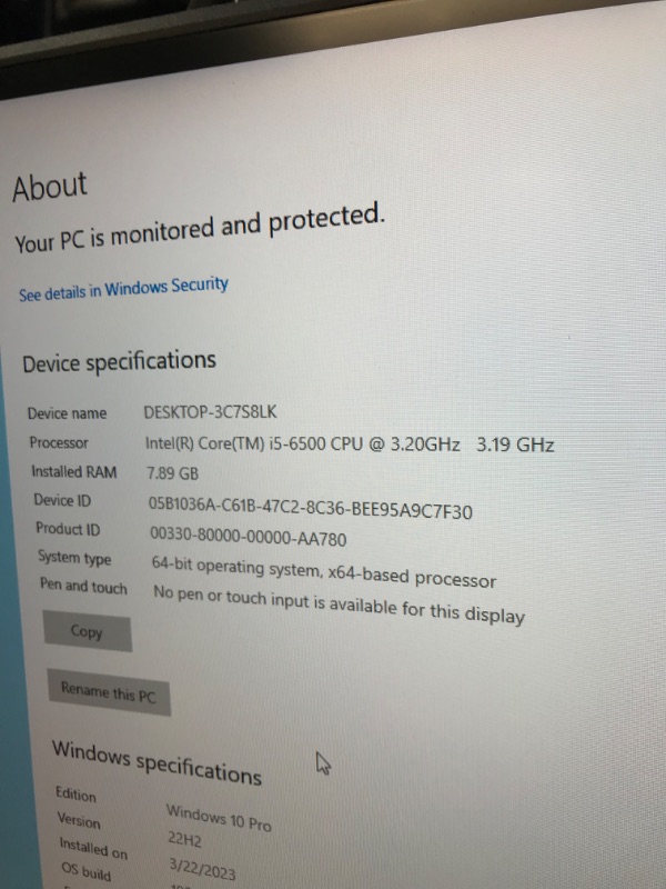 Photo 5 of Lenovo ThinkCentre M800 SFF Desktop Computer PC, Intel Core i5 6500 3.2GHz, 8GB DDR4 128GB SSD 2TB HDD, Built-in WiFi BT,DVD-RW,Wireless Keyboard Mouse,Windows 10 Pro (Renewed)