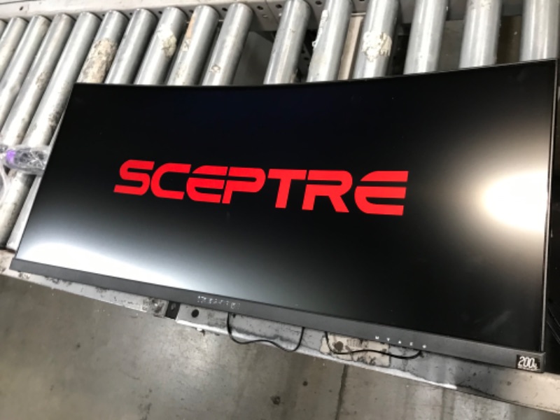 Photo 2 of Sceptre 30-inch Curved Gaming Monitor 21:9 2560x1080 Ultra Wide/ Slim HDMI DisplayPort up to 200Hz Build-in Speakers, Metal Black (C305B-200UN1)

