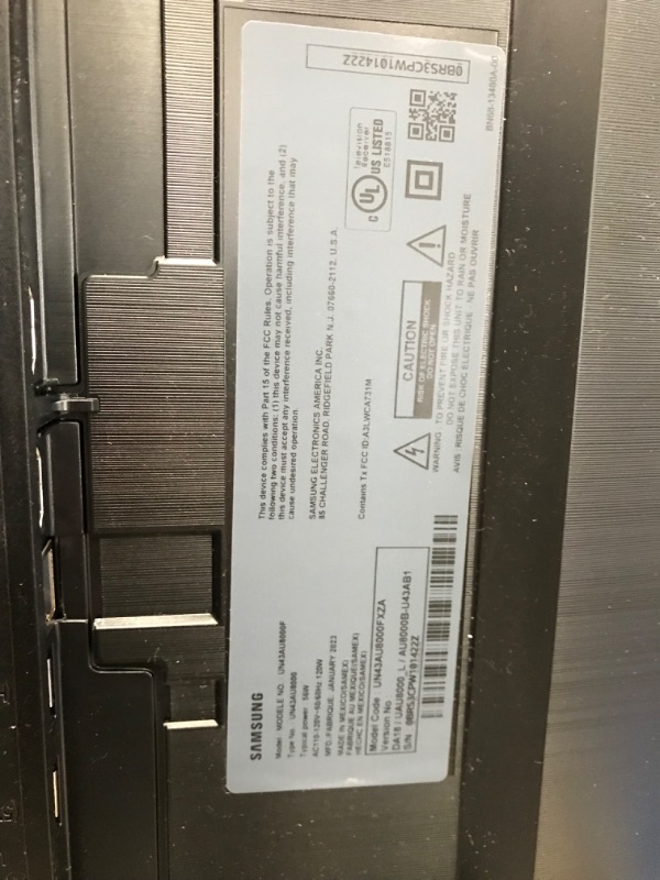 Photo 1 of SAMSUNG 43-Inch Class Crystal 4K UHD AU8000 Series HDR, 3 HDMI Ports, Motion Xcelerator, Tap View, PC on TV, Q Symphony, Smart TV with Alexa Built-In (UN43AU8000FXZA, 2021 Model) 43-Inch TV Only