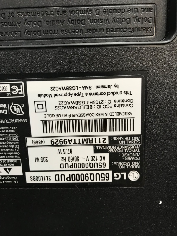 Photo 6 of LG 65-Inch Class UQ9000 Series Alexa Built-in 4K Smart TV (3840 x 2160),Bluetooth, Wi-Fi, USB, Ethernet, HDMI 60Hz Refresh Rate, AI-Powered 4K, Cloud Gaming (65UQ9000PUD, 2022)
