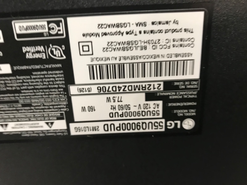 Photo 5 of LG 55-Inch Class UQ9000 Series Alexa Built-in 4K Smart TV (3840 x 2160), 60Hz Refresh Rate, AI-Powered 4K, Cloud Gaming (55UQ9000PUD, 2022)
