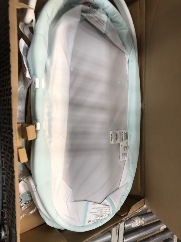 Photo 2 of **USED** MISSING PARTS** Fisher-Price Soothing Motions Bassinet Pacific Pebble, Baby Bassinet with Soothing Lights, Music, Vibrations 