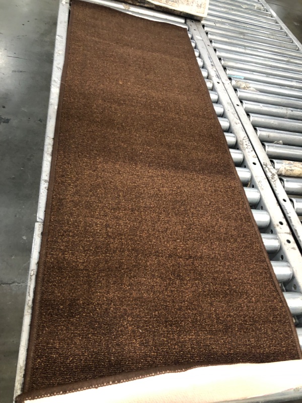 Photo 1 of 1'7.5"x4'11" Brown Runner Rug 
