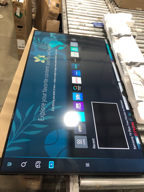 Photo 4 of SAMSUNG 50-Inch Class Crystal 4K UHD AU8000 Series HDR, 3 HDMI Ports, Motion Xcelerator, Tap View, PC on TV, Q Symphony, Smart TV with Alexa Built-In (UN50AU8000FXZA, 2021 Model)
