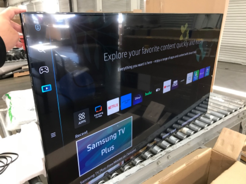 Photo 3 of SAMSUNG 55-Inch Class Crystal 4K UHD AU8000 Series HDR, 3 HDMI Ports, Motion Xcelerator, Tap View, PC on TV, Q Symphony, Smart TV with Alexa Built-In (UN55AU8000FXZA, 2021 Model)
