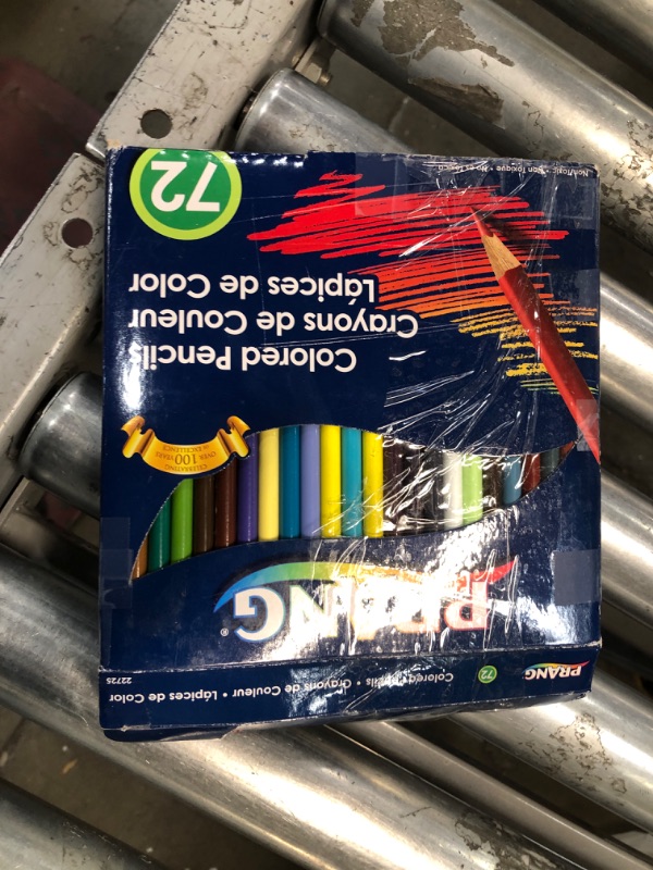 Photo 2 of Prang Thick Core Colored Pencils, 3.3 Millimeter Cores, 7" Length, Assorted Colors, 72 Count (22725) 72 Count (Pack of 1)